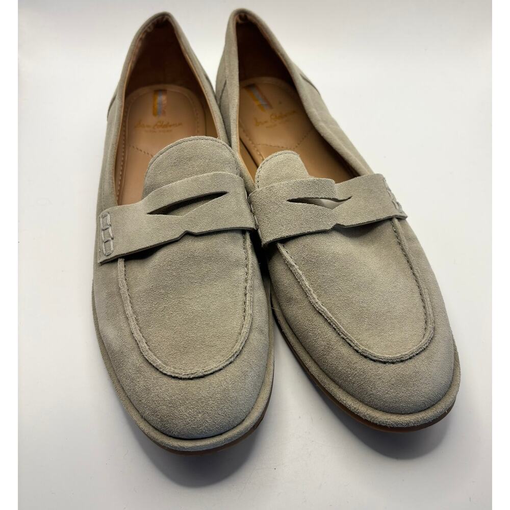 Sam Edelman Suede Loafers Women Size 9 Taupe Penny Slip On Comfort
